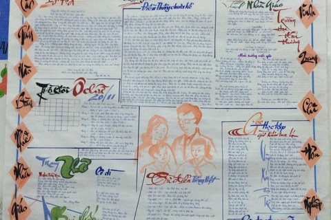 Những số báo tường đặc biệt chào mừng ngày Nhà giáo Việt Nam