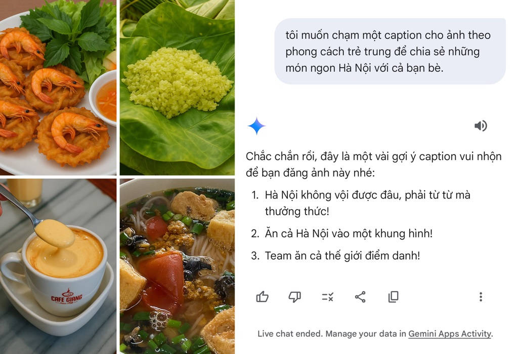 Khám phá văn hóa ẩm thực Hà Nội qua lăng kính Galaxy S25 và Gemini Live - 6 Khám phá văn hóa ẩm thực Hà Nội qua lăng kính Galaxy S25 và Gemini Live - 6