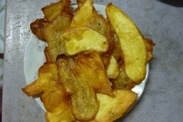 Thơm lừng bánh chuối khoai chiên