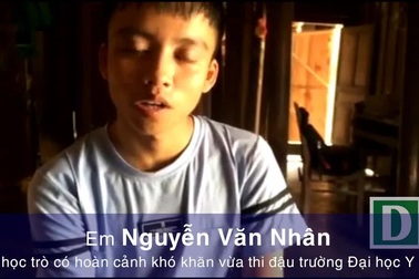 Nghị lực của cậu học sinh nghèo hiếu học