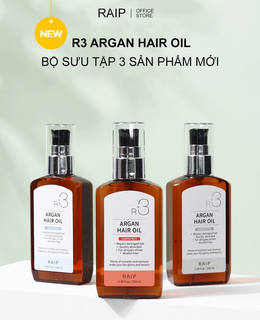Dưỡng tóc Hàn Quốc ARGAN RAIP R3: Có diện mạo mới, có mã QR check hàng chính hãng - 3 Dưỡng tóc Hàn Quốc ARGAN RAIP R3: Có diện mạo mới, có mã QR check hàng chính hãng - 3