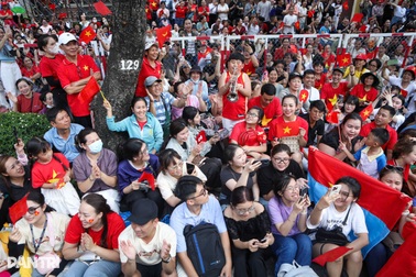 "Biển người" chờ xem sơ duyệt diễu binh, diễu hành ở TPHCM