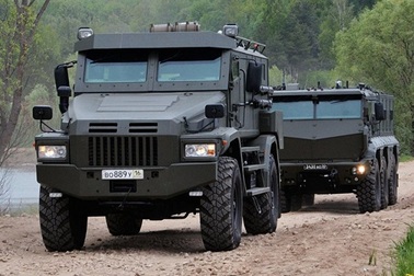 Nga chạy thử xe bọc thép kháng mìn hạng nặng Patrol