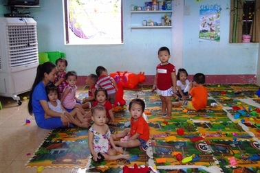 Nhiều trường mầm non ở TP Đồng Hới quá tải
