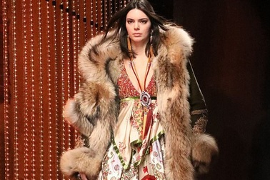 Kendall Jenner bị chỉ trích vì mặc áo lông thú