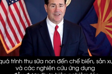 Đại diện chính phủ Mỹ cho biết VitaDairy không chỉ mang sữa non ColosIgG 24h tốt nhất đến với trẻ em Việt Nam mà còn mang đến cơ hội việc làm cho người dân tại bang Arizona – Mỹ.