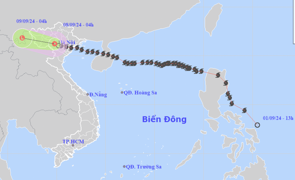 Tin cuối về bão Yagi: Áp thấp nhiệt đới suy yếu thành vùng áp thấp - 1 Tin cuối về bão Yagi: Áp thấp nhiệt đới suy yếu thành vùng áp thấp - 1