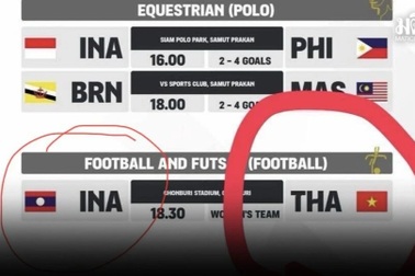 Sai sót nghiêm trọng của BTC SEA Games: Nhầm cờ Thái Lan thành Việt Nam