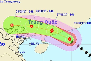 Bão số 7 hướng vào Trung Quốc, miền Bắc sắp mưa lớn 4 ngày
