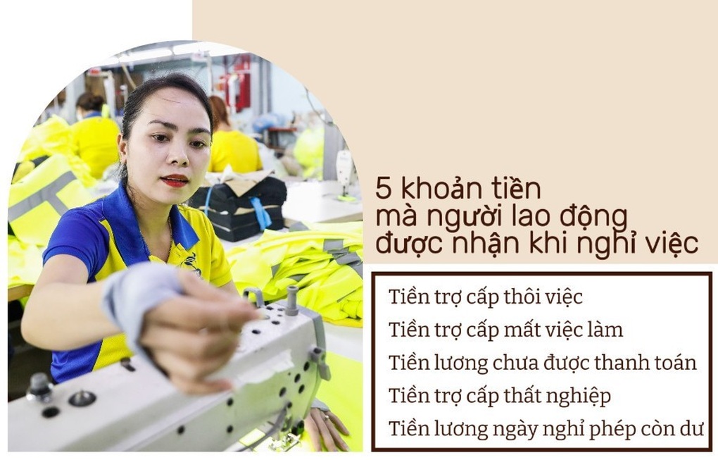 5 khoản tiền mà người lao động được nhận khi nghỉ việc - 1