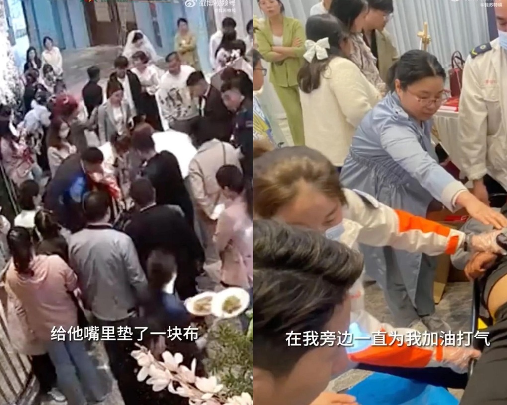 Bỏ đám cưới để cứu người, chú rể Trung Quốc được ca ngợi hết lời - 1 Bỏ đám cưới để cứu người, chú rể Trung Quốc được ca ngợi hết lời - 1