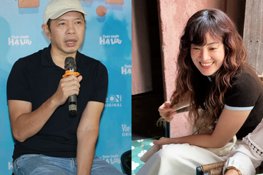 Bà xã Thái Hòa hiếm hoi lộ diện, âm thầm ủng hộ chồng