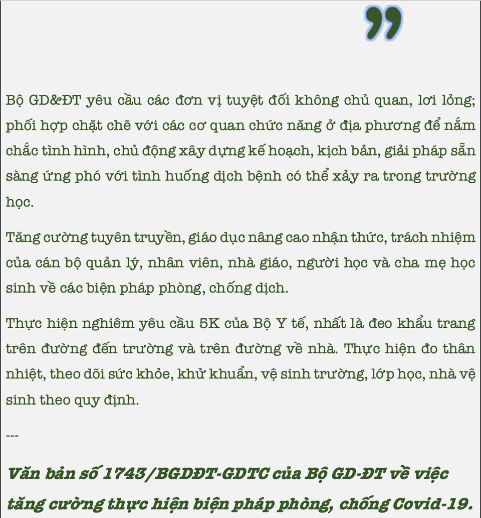 Ngành Giáo dục căng mình ứng phó Covid-19, vẫn tổ chức thi tốt nghiệp THPT - 14 Ngành Giáo dục căng mình ứng phó Covid-19, vẫn tổ chức thi tốt nghiệp THPT - 14