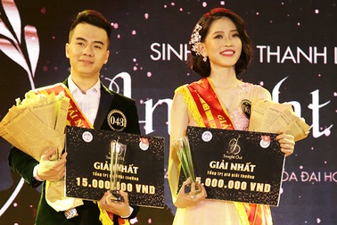 Nữ sinh cao 1m73 đăng quang Hoa khôi ĐH Kinh tế quốc dân