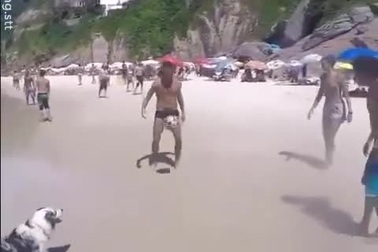 Thán phục chú chó với khả năng tâng bóng đầy điêu luyện