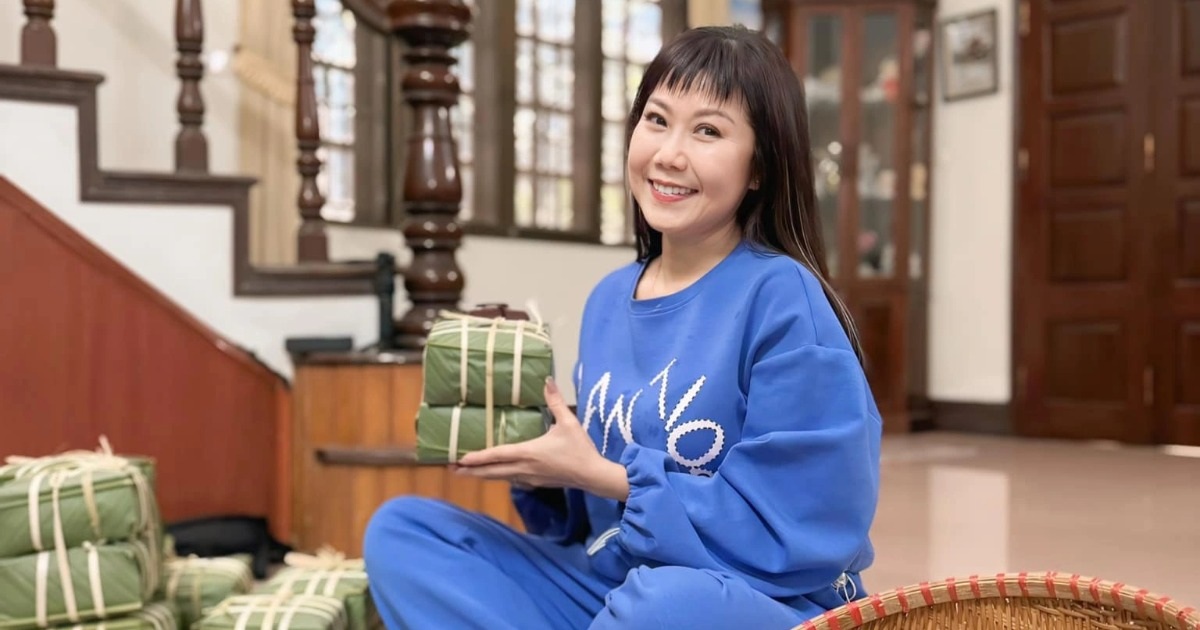 NSND Tự Long đi mua quất, Hương Tươi gói bánh chưng ngày cuối năm - 5 NSND Tự Long đi mua quất, Hương Tươi gói bánh chưng ngày cuối năm - 5