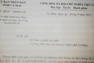 Chủ tịch tỉnh chỉ đạo chấn chỉnh công tác phát ngôn báo chí