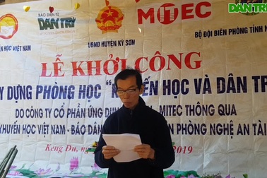 Nhà báo Duy Thảo - Trưởng Văn phòng đại diện Khu vực Bắc miền Trung phát biểu.