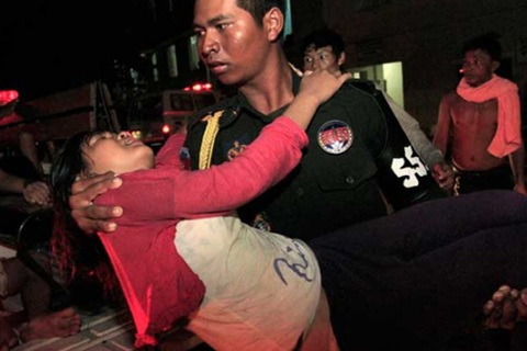 8 người Việt thiệt mạng trong vụ giẫm đạp ở Phnom Penh