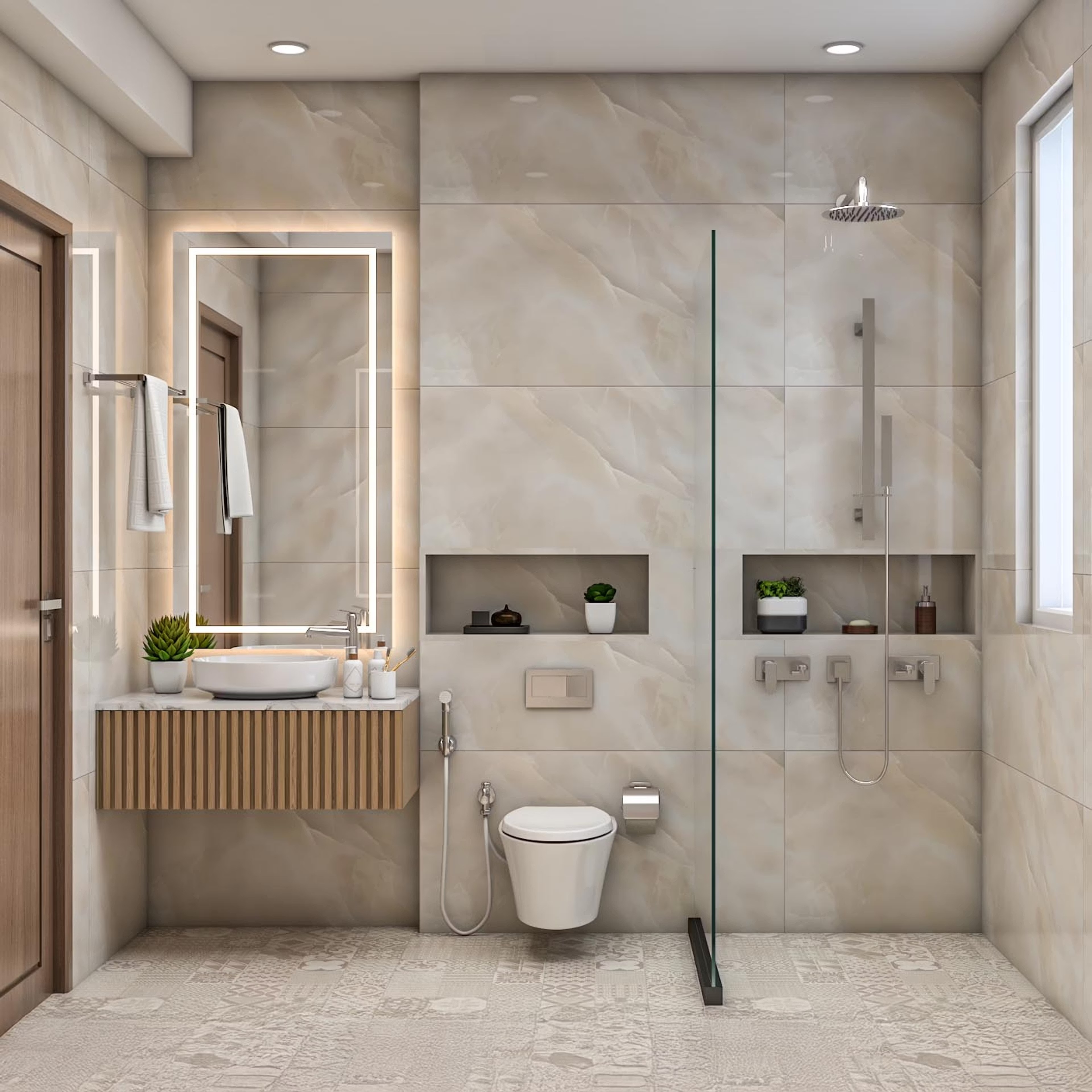 Phòng tắm nhỏ hóa rộng với 6 bí quyết nới không gian đỉnh cao - 2