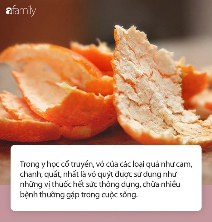 Khi ăn cam quýt người ta thường thẳng tay vứt thứ này đi, ai dè đây lại là thuốc quý chữa ho khan, viêm phế quản siêu hiệu quả vào mùa lạnh! - Ảnh 2.