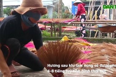 Làng hương lớn nhất xứ Quảng tất bật vào vụ Tết