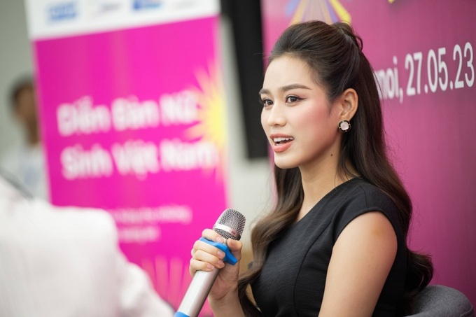 Hoa hậu Đỗ Thị Hà tại sự kiện.