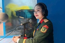 Nữ Thiếu tá có giọng đọc "chạm trái tim" ở A80: Xinh như hoa hậu, cao 1,7m