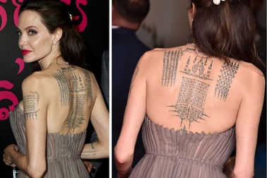 Ý nghĩa đằng sau những hình xăm bí ẩn của Angelina Jolie