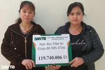 Bạn đọc Dân trí giúp đỡ 2 cháu bé mồ côi mẹ hơn 110 triệu đồng