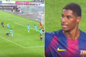 Rashford ghi bàn đầu tiên, Barcelona đại thắng 5 bàn