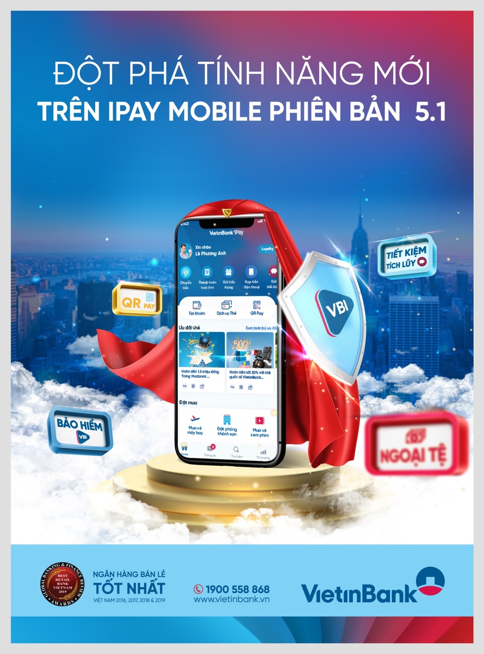 Đột phá tính năng với phiên bản mới nhất VietinBank iPay Mobile 5.1 - 1 Đột phá tính năng với phiên bản mới nhất VietinBank iPay Mobile 5.1 - 1
