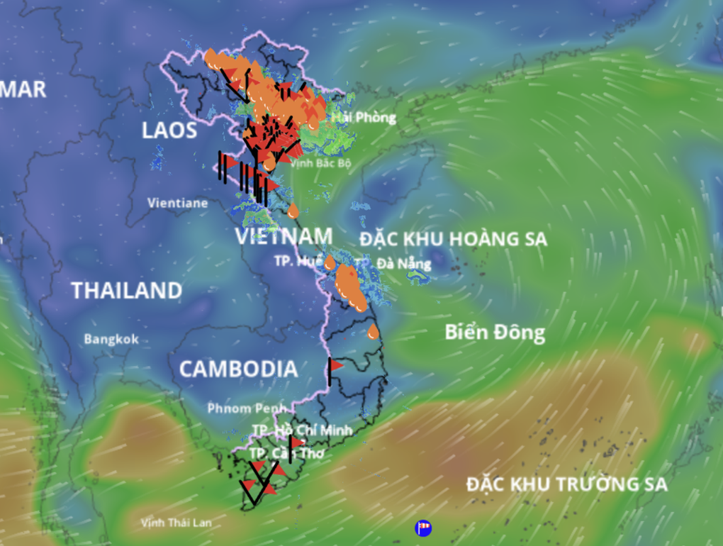 Áp thấp nhiệt đới trên biển Đông: Vùng nguy hiểm trong 24 giờ tới - 1 Áp thấp nhiệt đới trên biển Đông: Vùng nguy hiểm trong 24 giờ tới - 1