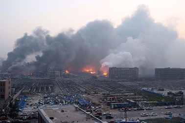 Trung Quốc: 30 lính cứu hỏa chết và mất tích trong vụ nổ Thiên Tân