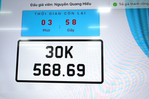 Sáng nay diễn ra phiên đấu giá biển số ô tô đầu tiên