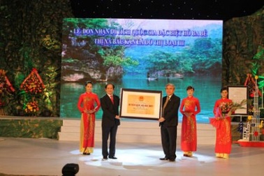 Hồ Ba Bể được công nhận là di tích lịch sử quốc gia đặc biệt