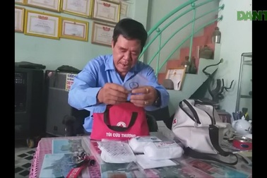 Đội trưởng Đội xe ôm an toàn phường Hòa Hiệp Bắc kể về những lần sơ cấp cứu giúp người đi đường bị nạn