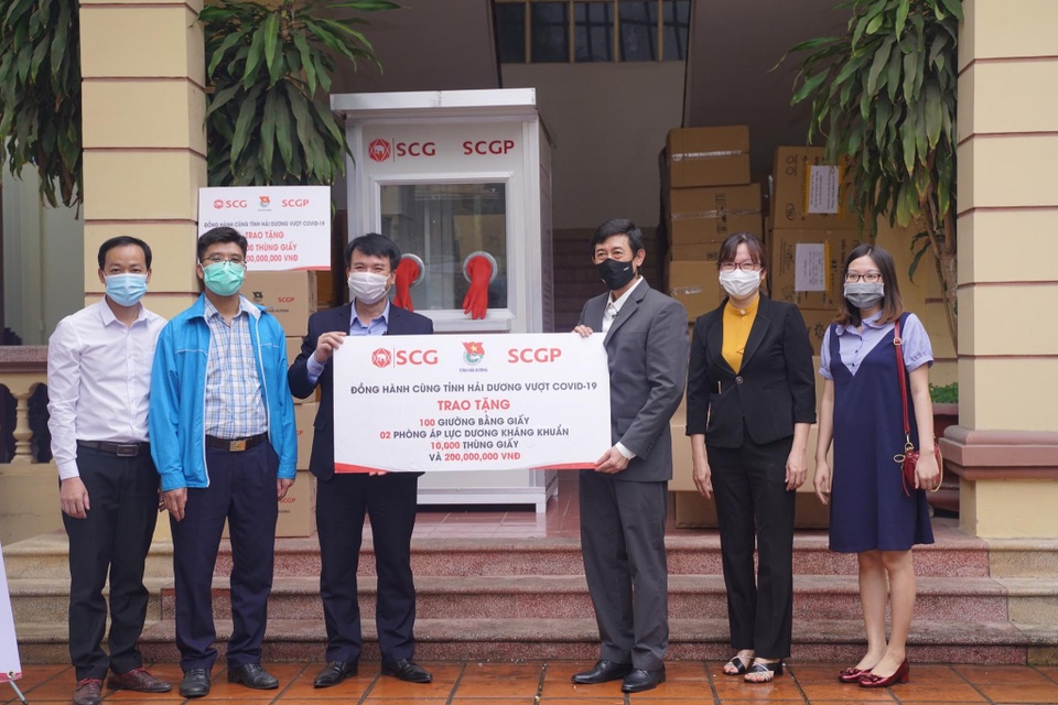 Giường giấy SCGP được sử dụng tại các bệnh viện dã chiến ở Hải Dương - 3 Giường giấy SCGP được sử dụng tại các bệnh viện dã chiến ở Hải Dương - 3