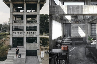 Quán cà phê 6 tầng như nhà bỏ hoang "hút" khách khám phá tại Thái Lan