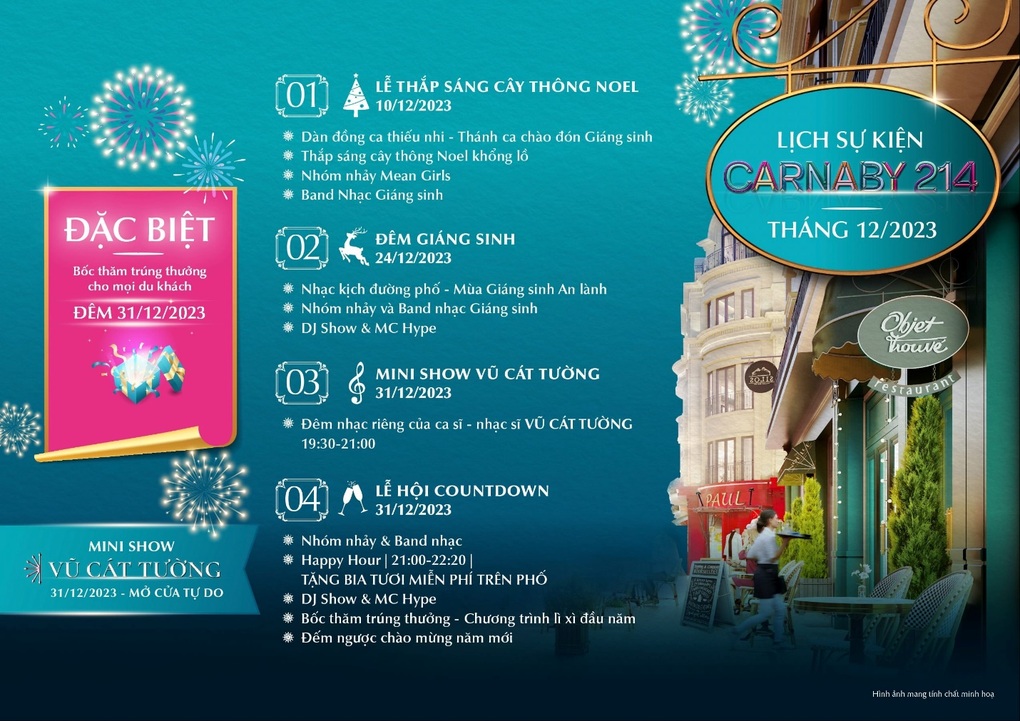 Tháng 12: Mùa lễ hội rực rỡ tại Carnaby 214 Nguyễn Xiển - Hà Nội - 5 Tháng 12: Mùa lễ hội rực rỡ tại Carnaby 214 Nguyễn Xiển - Hà Nội - 5