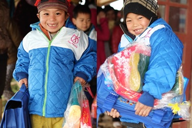 Ấm lòng nụ cười em nhỏ Phìn Ngan ngày giáp Tết