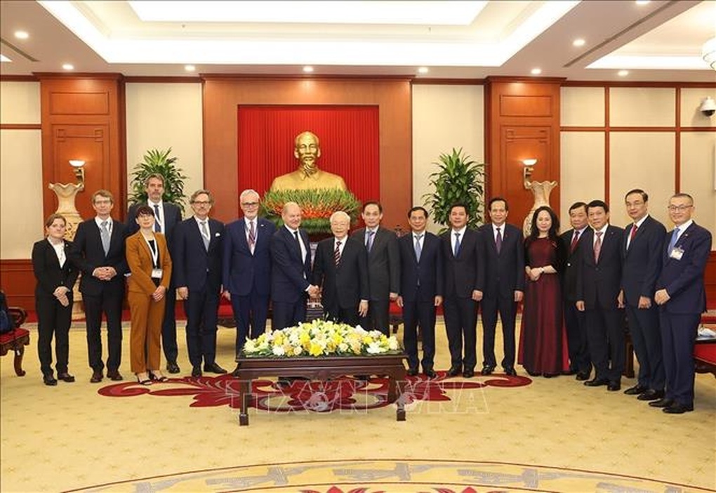 Tổng Bí thư Nguyễn Phú Trọng tiếp Thủ tướng Đức - 3 Tổng Bí thư Nguyễn Phú Trọng tiếp Thủ tướng Đức - 3