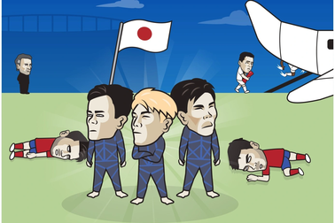 Hình ảnh chế hài hước của dân mạng mừng kỳ tích của Nhật tại World Cup 2022