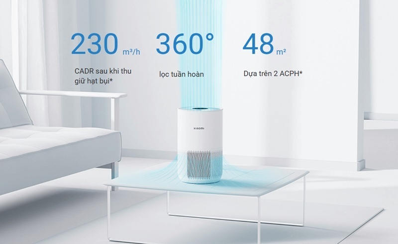 Giá chỉ 1.5 triệu đồng, máy lọc không khí Xiaomi Smart Air Purifier 4 Compact "bé hạt tiêu", tinh lọc không khí tốt