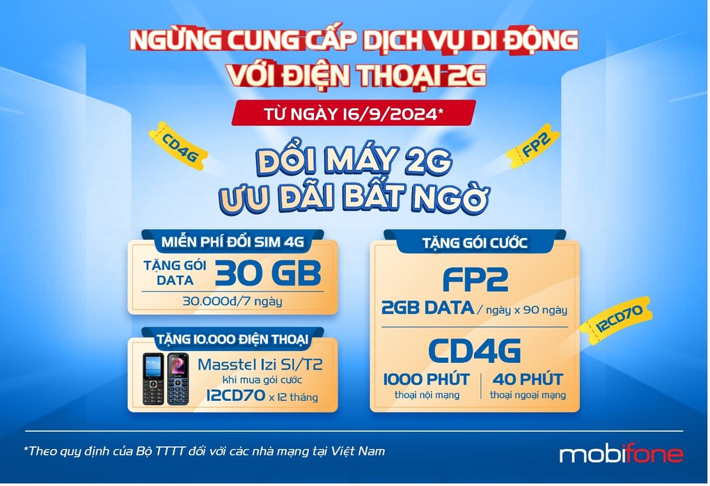 MobiFone tung thêm ưu đãi cho khách hàng đổi máy 2G lên 4G - 1 MobiFone tung thêm ưu đãi cho khách hàng đổi máy 2G lên 4G - 1
