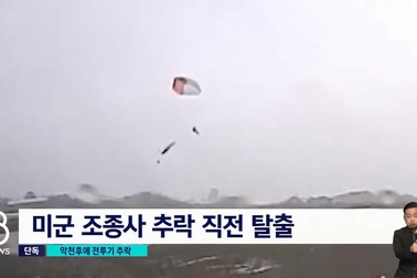 Tiêm kích F-16 Mỹ rơi ở Hàn Quốc