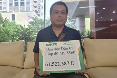 Bạn đọc Dân trí tiếp tục giúp đỡ cậu bé bị bỏng điện hơn 61 triệu đồng