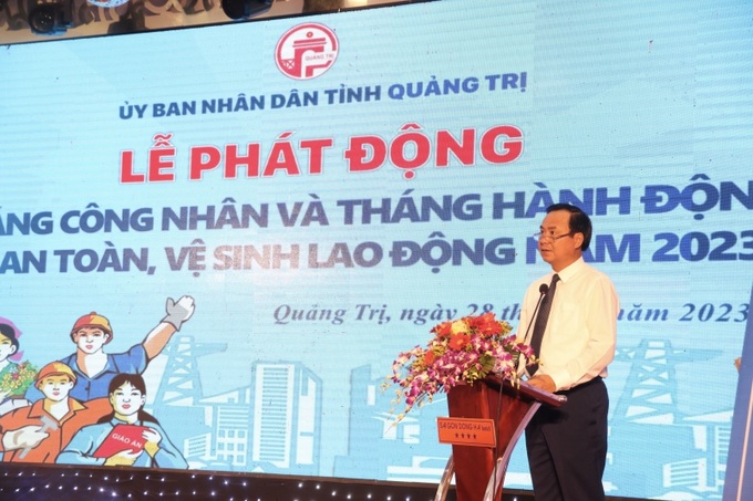 Ông Võ Văn Hưng - Chủ tịch UBND tỉnh Quảng Trị phát biểu chỉ đạo tại lễ phát động 