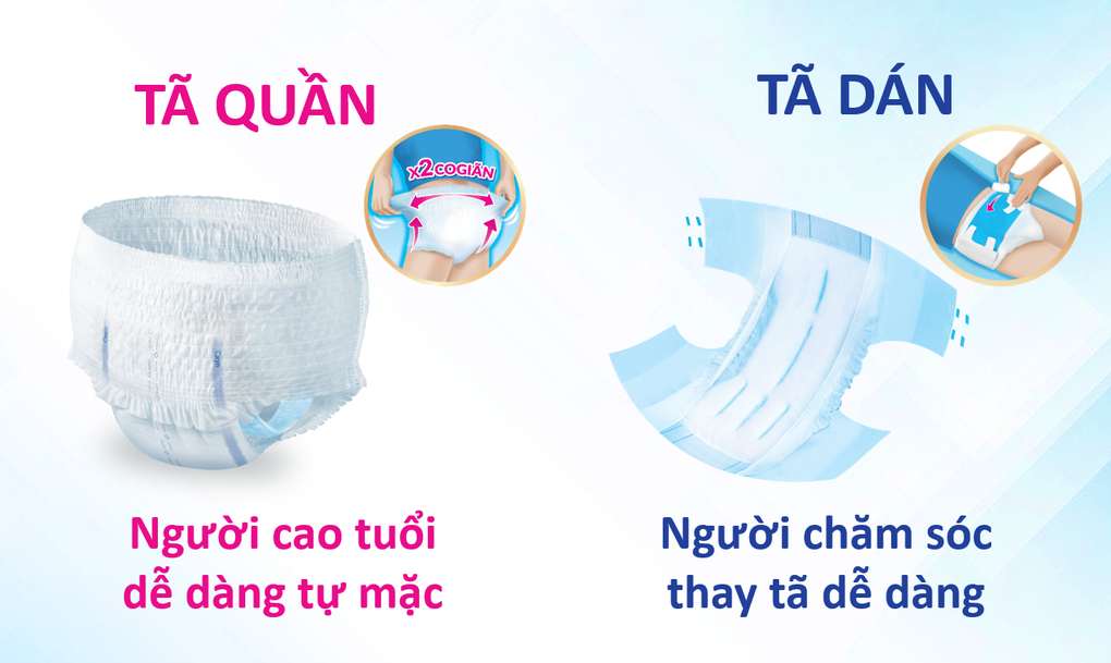 Tã giấy cho người cao tuổi mắc rối loạn bài tiết - 2