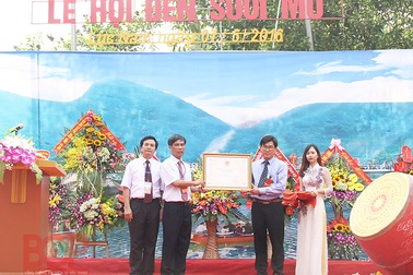 Lễ hội đền Suối Mỡ là Di sản văn hóa phi vật thể quốc gia